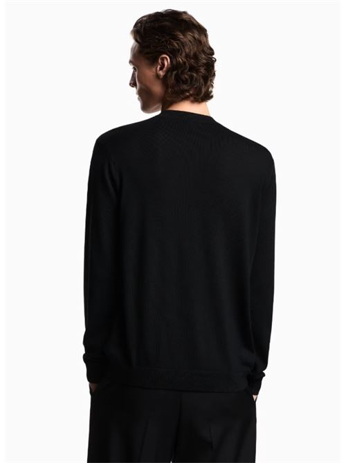 Maglione in lana vergine rasata con patch aquila Emporio Armani | EM002419 AF14158.UC001